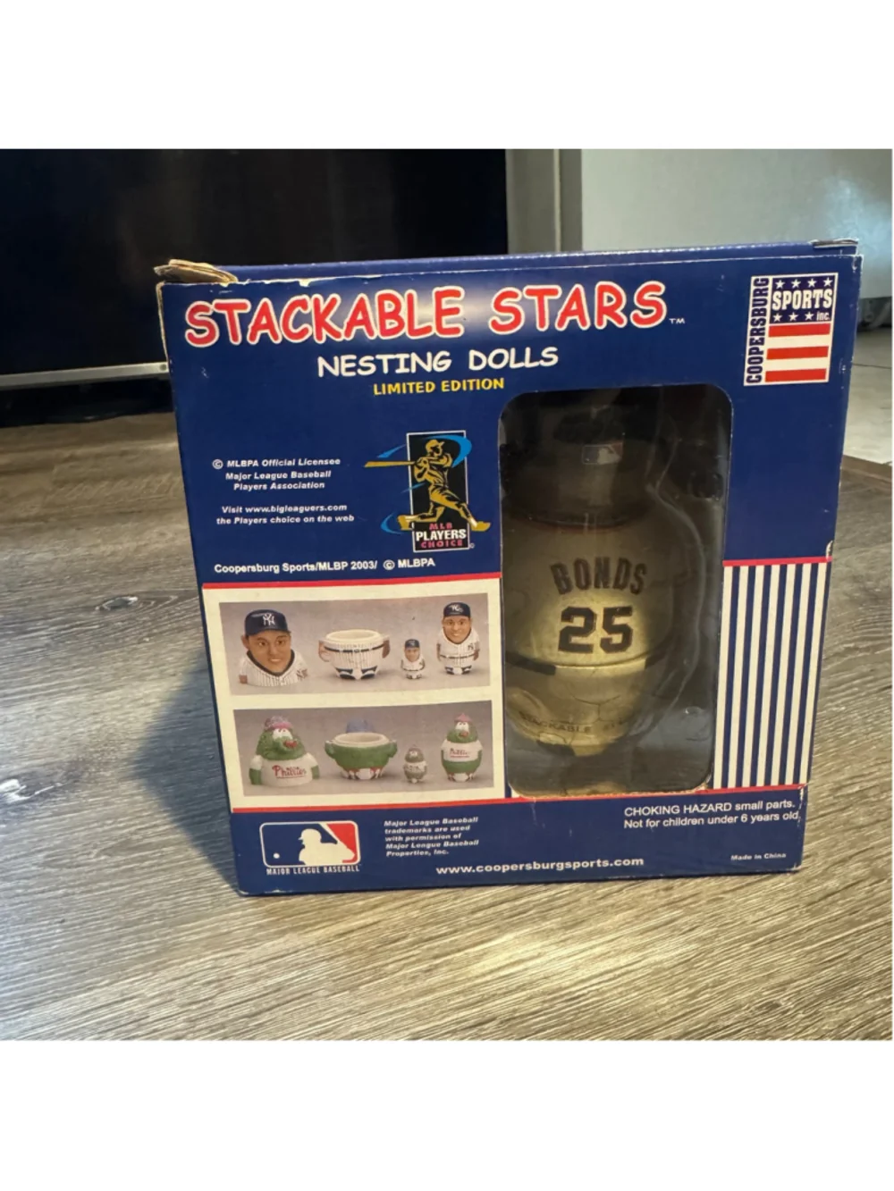 Barry Bonds Stackable Stars Coopersburg Sports Mbl Giants Nesting Dolls Toy